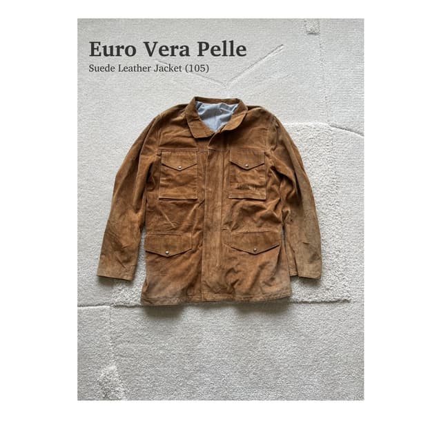 유로 Vera Pelle 스웨이드 레더 자켓 (105)