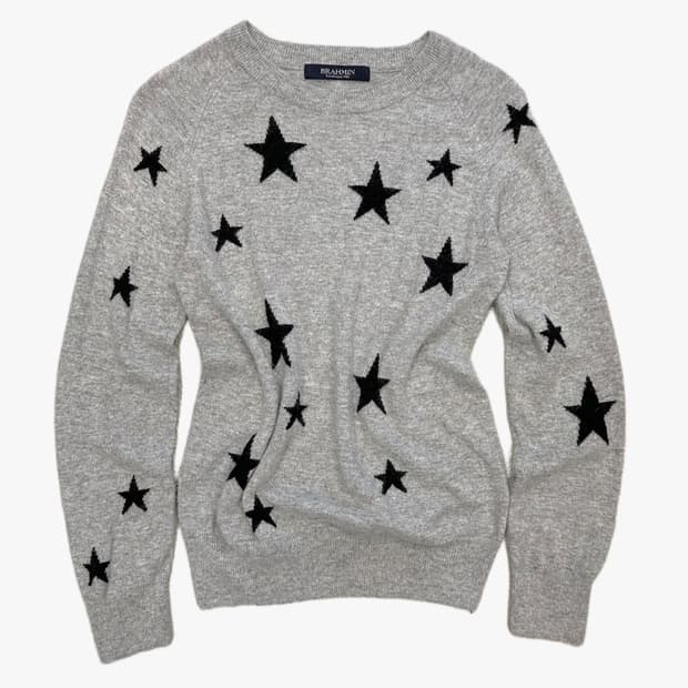 hairy wool angora star knit