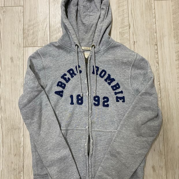 아베크롬비 후드집업 그레이 L