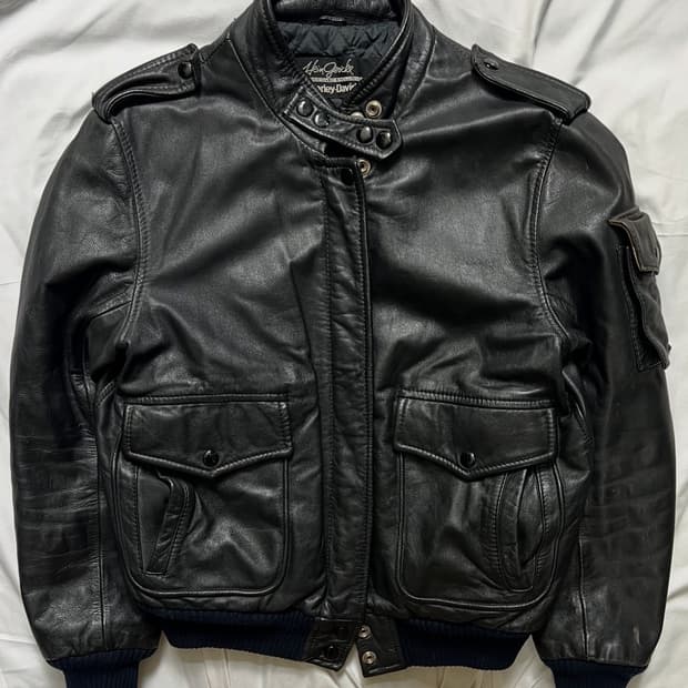 할리데이비슨 가죽 봄버 자켓