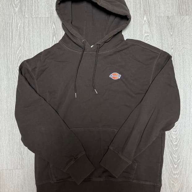 디키즈 프렌치 테리 후드 다크 브라운 L