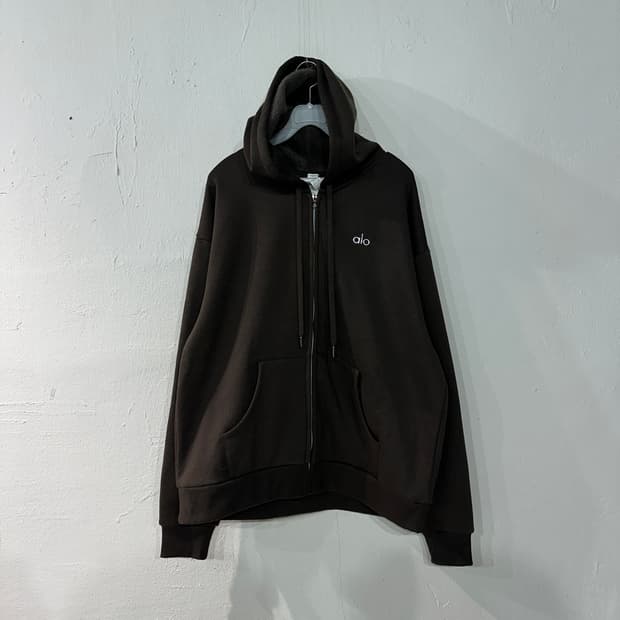 alo 알로 기모 후드집업 100