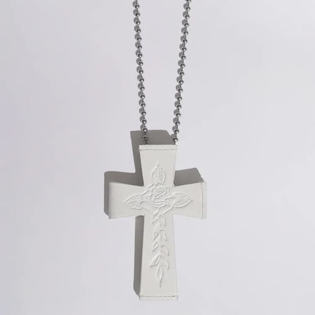 [스컬프터 X Ed Hardy] Cross Leather Strap Wa