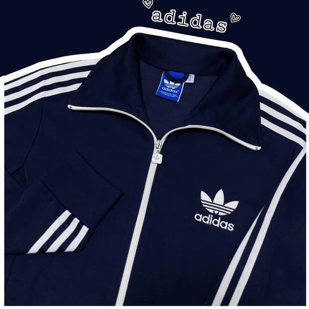 아디다스 진네이비 파이어버드 져지 집업 트랙탑