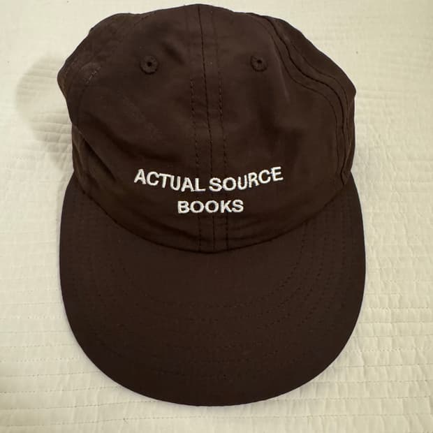 actual source books 나일론 러닝캡 브라운