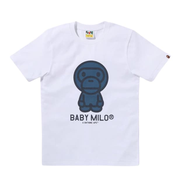 베이프 베이비 마일로 데님 티셔츠