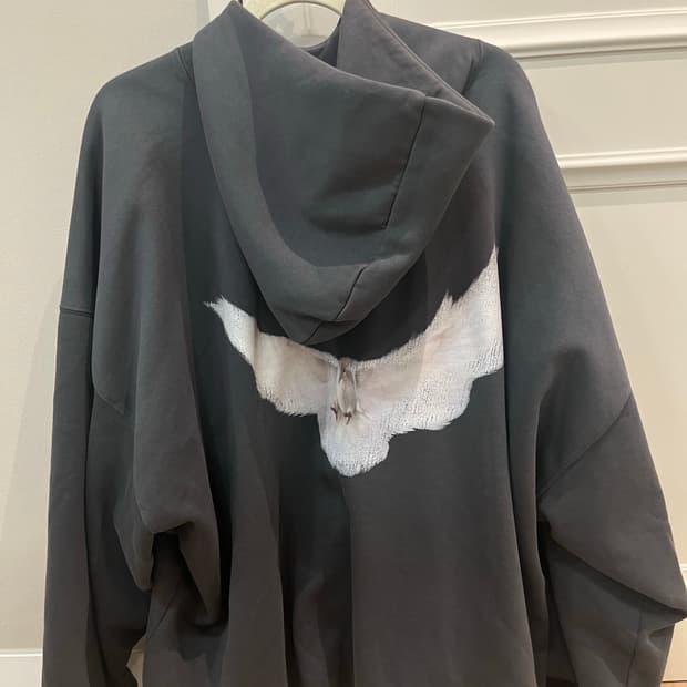 이지 갭 엔지니어드 바이 발렌시아가 도브 후드 블랙 XL