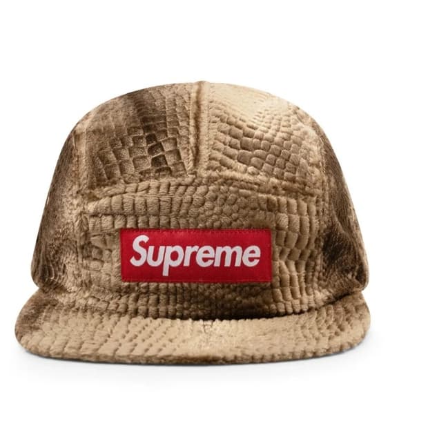 슈프림 벨벳 캠프캡 Supreme Velvet Camp Cap