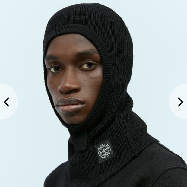 스톤아일랜드 니트 바라클라바 os 