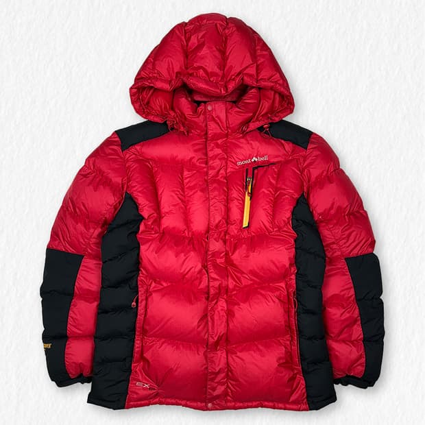 몽벨 구스다운 레드