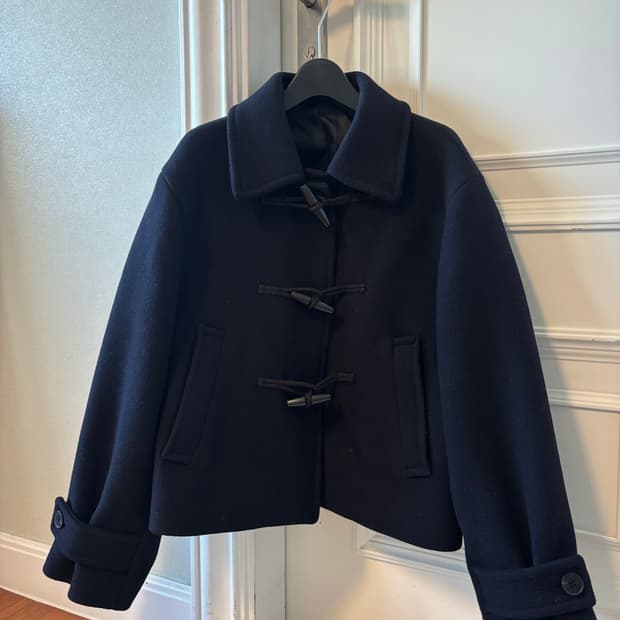 무신사 스탠다드 우먼즈 울 더플 쇼트 코트 XS