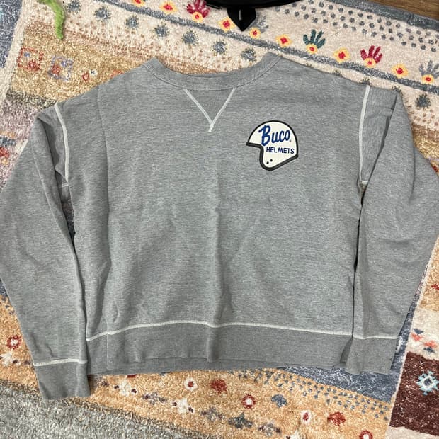 리얼맥코이 부코 헬멧 스웻 셔츠 맨투맨 L