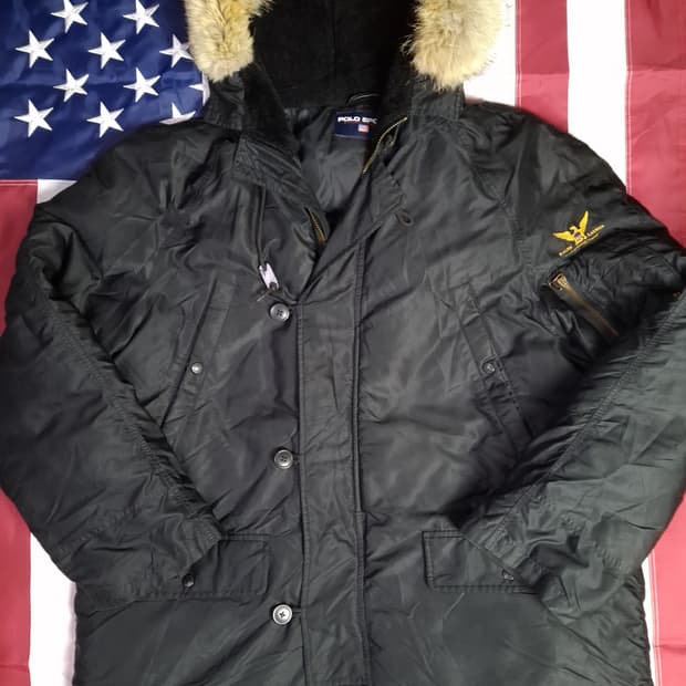 오리지날 랄프로렌폴로 밀리터리 N-3B 패딩파카