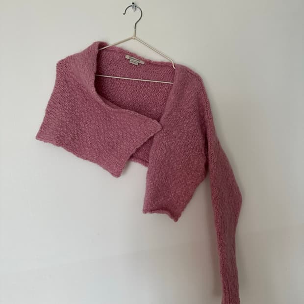 팔로마울 케이프 니트 핑크