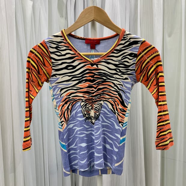 비씨비지막스아즈리아 애니멀 프린트 슬림 티셔츠 1713