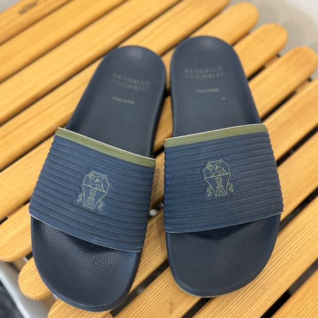 Brunello Cucinelli 슬리퍼 네이비 42