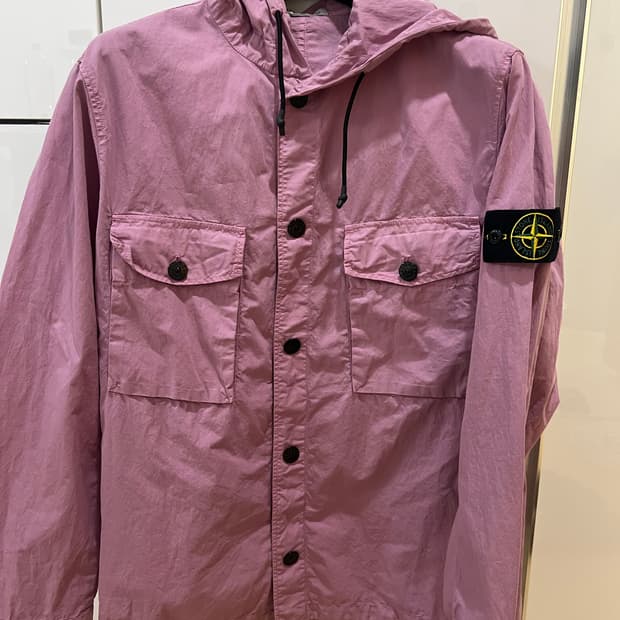 스톤아일랜드 핑크 후드자켓 L