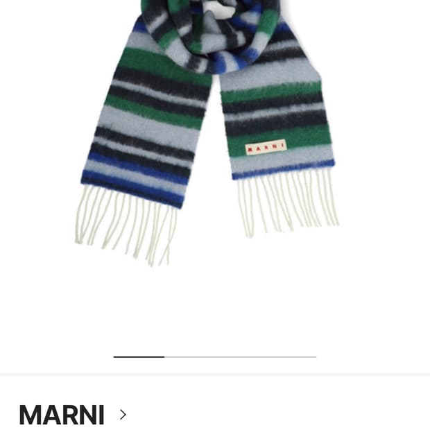 마르니 스트라이프 니트 스카프 