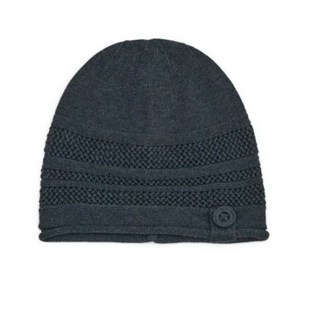 Button skashi knit beanie