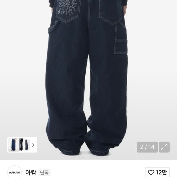 Needlework Carpenter Denim Pants(Blue)2