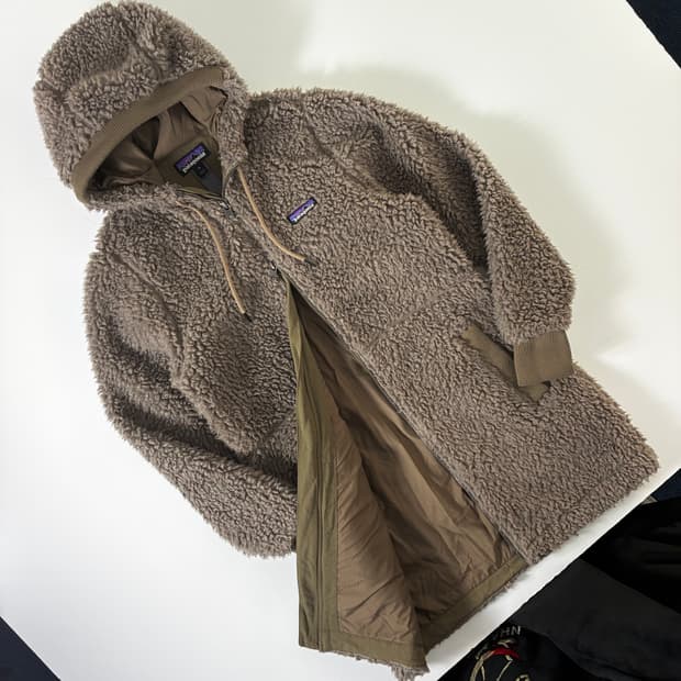 Patagonia 파타고니아 더스티 탄 카키 메사 플리스 코트