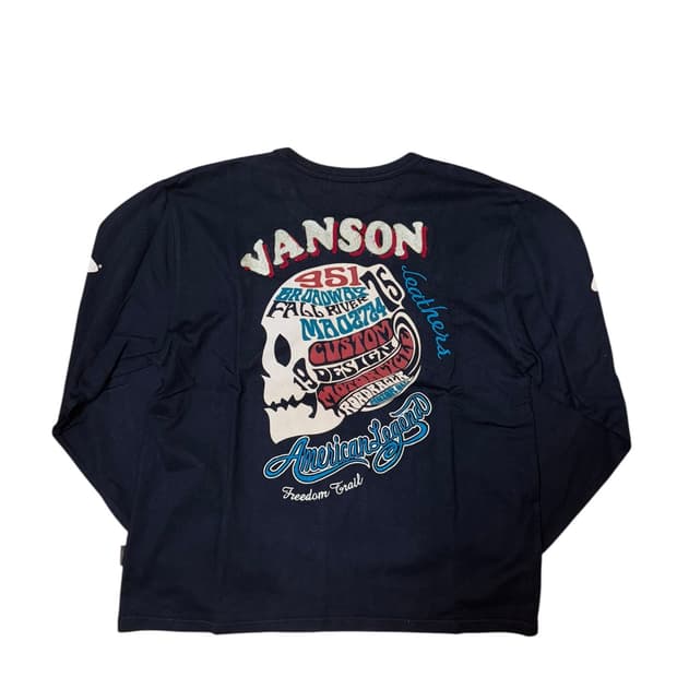 VANSON embroidery long sleeve