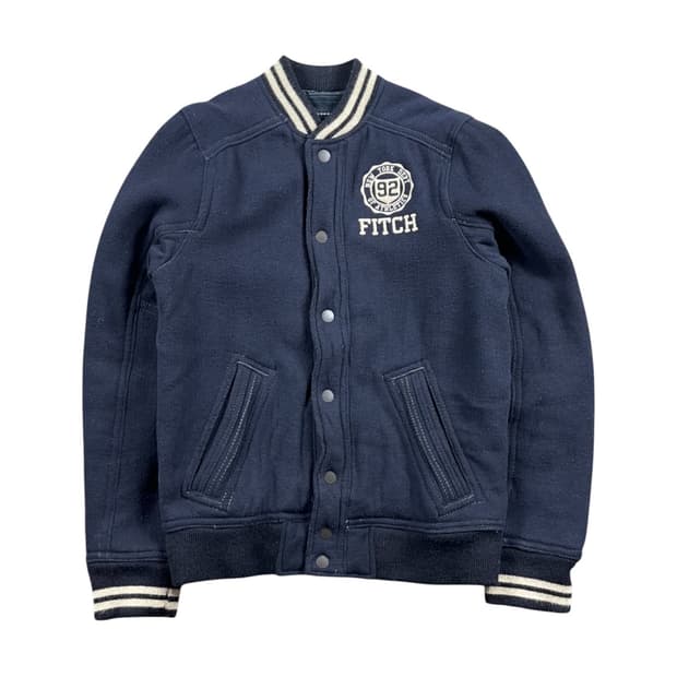 ABERCROMBIE & FITCH 울 혼방 바시티 자켓