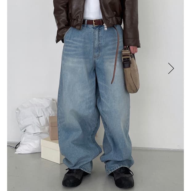 뉴치프시크 tiger washed denim pants