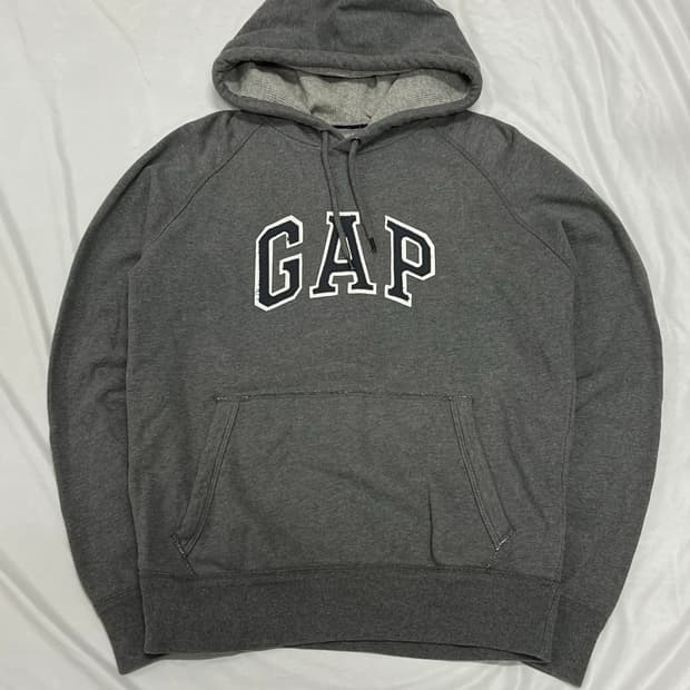 (S) GAP 후드 티 그레이/네이비