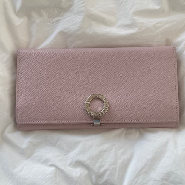 정품. 불가리 B-zero1 비제로 핑크 장지갑 여성 지갑 월렛 여자지갑