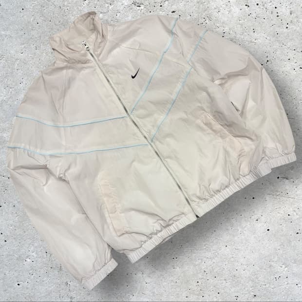 [L] 나이키 루즈 UV 바람막이 아이보리 블루라인 C411