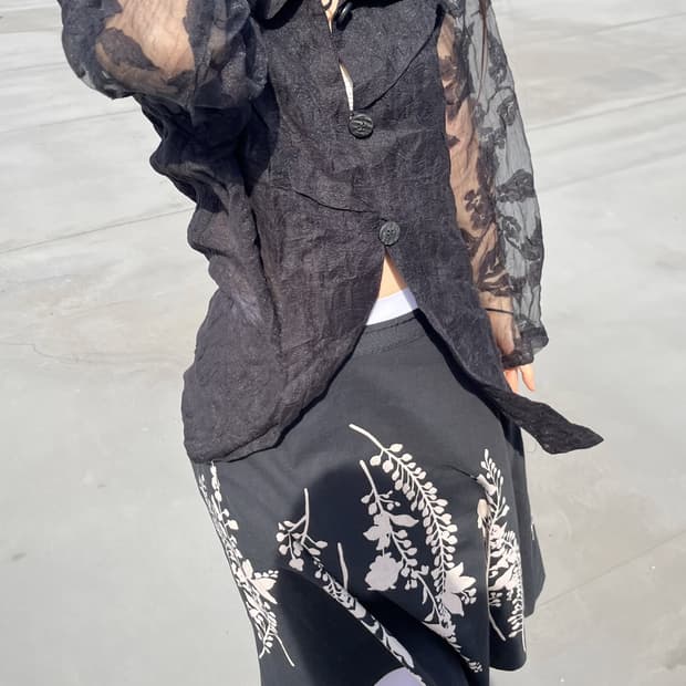 Lace Sleeve Blouse 레이스슬리브 블라우스