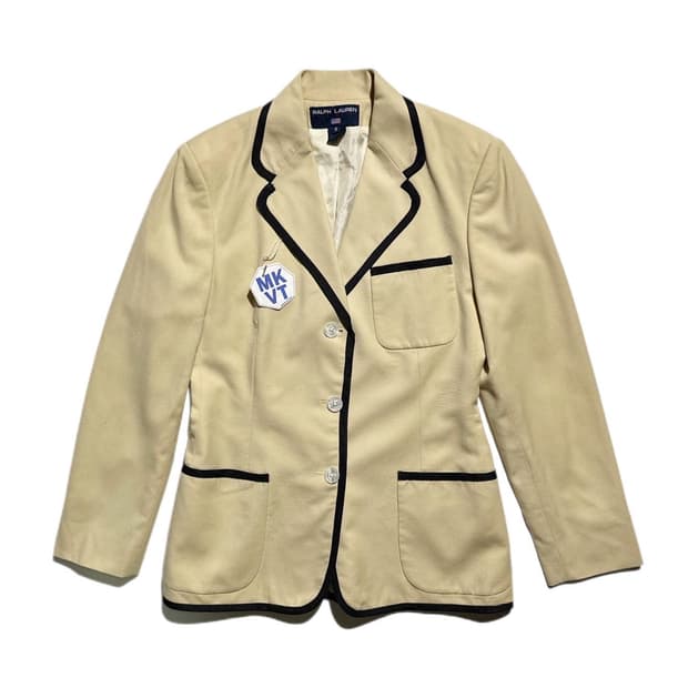 폴로 스포츠 파이핑 싱글 블레이저