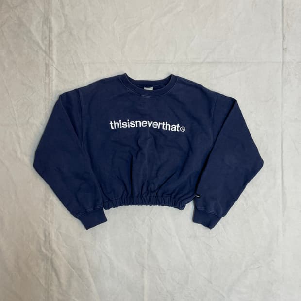 디스이즈네버댓 크롭 맨투맨