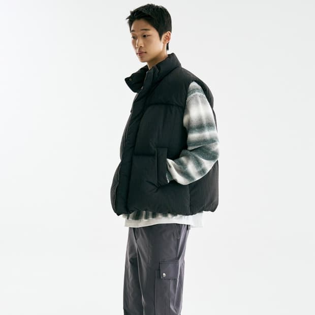 [M] 더니트컴퍼니 덕다운 패딩 조끼 베스트