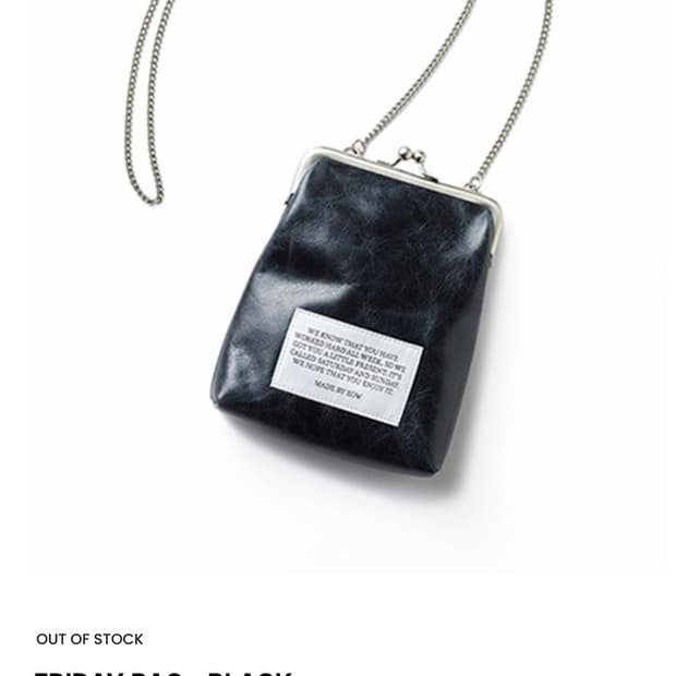 EOW FRIDAY BAG - BLACK