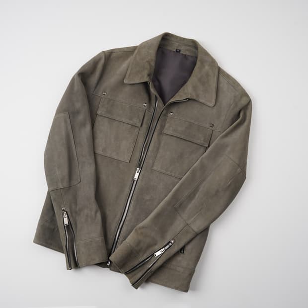 [B][95]카키 스웨이드 램스킨 자켓