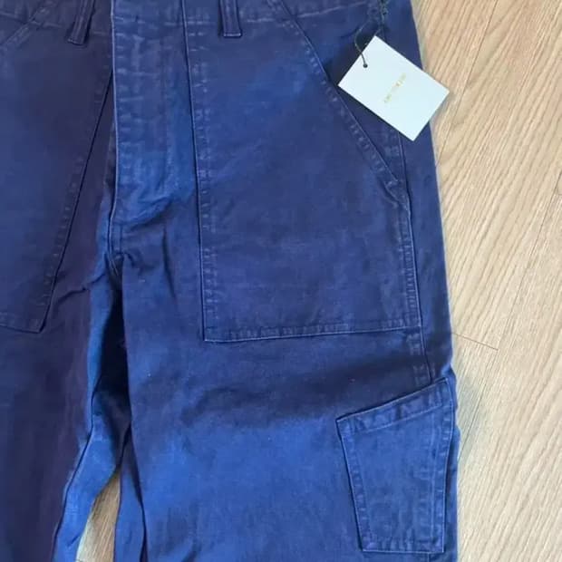 [34] 에임레온도르 팬츠  네이비 워시드 팬츠