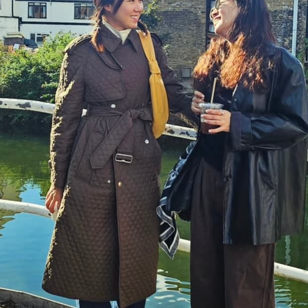 버버리 퀼팅 트렌치코트 패딩