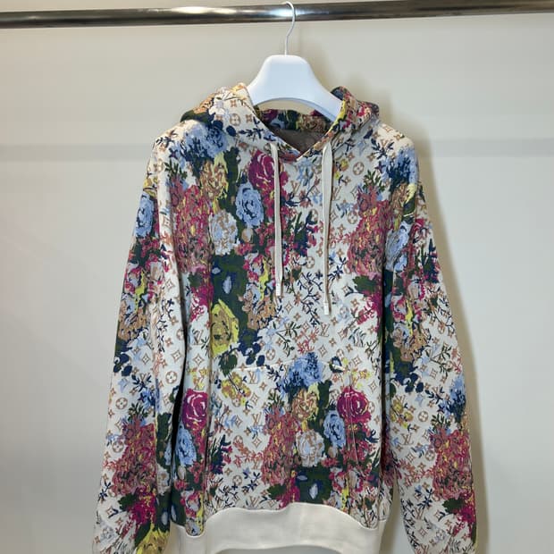 [정품/중고] 루이비통 LV 플라워 그래픽 자카드 후드티