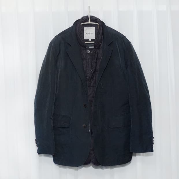 빈폴 피그먼트워싱 디테처블 구스다운 패딩 투인원 자켓 (100+)