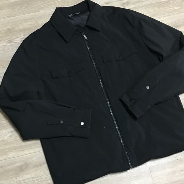ZARA 자라 블랙 셔츠 자켓 XL사이즈