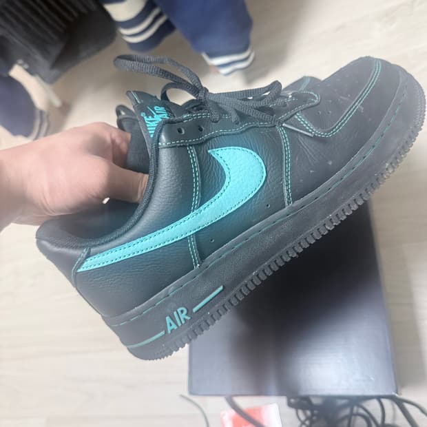 크림구매) 나이키 에어포스 티파니 색 오로라 그린 270미리