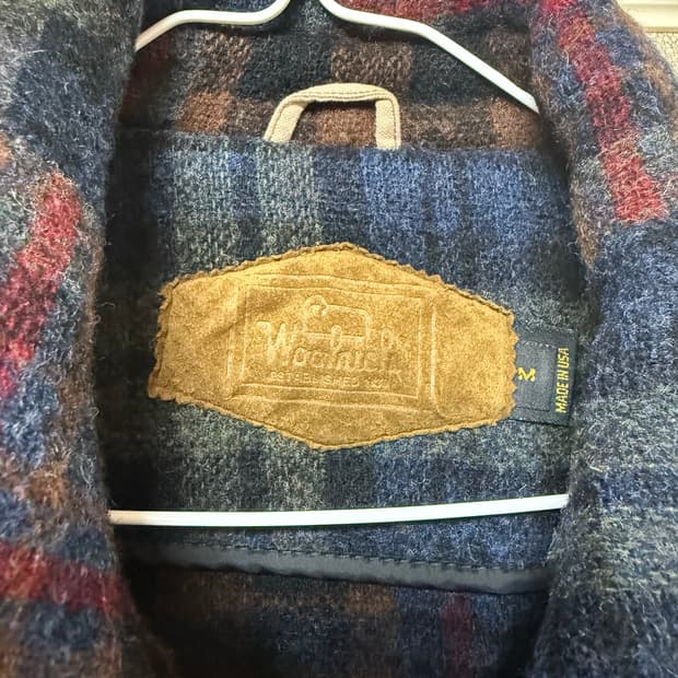 울리치 체크 패턴 코트