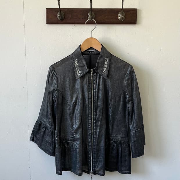 VALENZA 시스루 셔츠 자켓