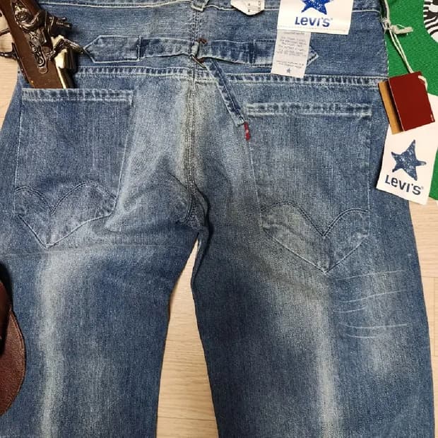 (새상품)리바이스 신치백 블루스타 엔지니어 데님 청바지 팬츠