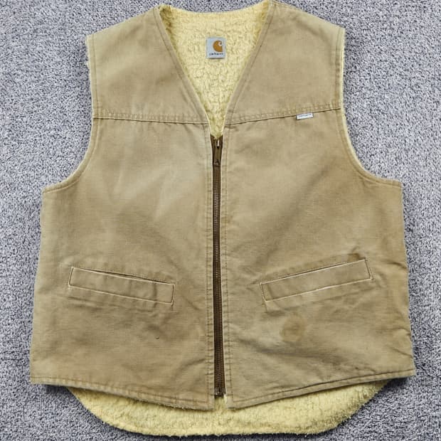 USA 칼하트 덕 캔버스 쉐르파 워크 베스트 (상세설명참조)/ 10356