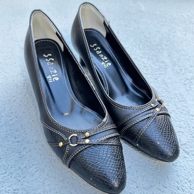 Ssamzie croco leather heel