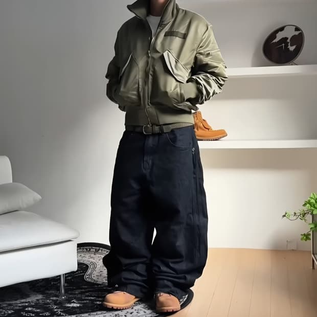 (후디진호 착용)  벨리에 랜더 플라이트 자켓 95