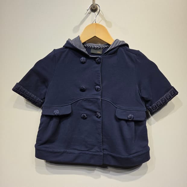 FENDI 펜디 키즈 FF로고 반팔 후드 자켓